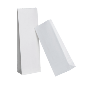 Sachet blanc sans fenêtre recyclable