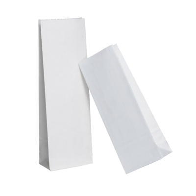 Sachet blanc sans fenêtre recyclable